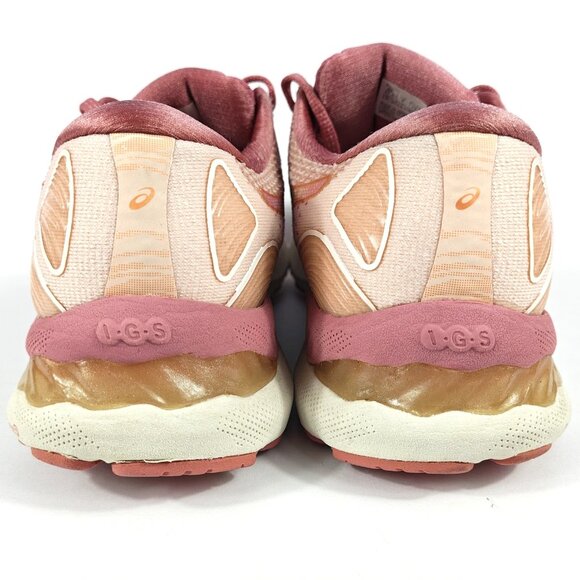 Asics Gel-Nimbus 23 Womens 8 Pink White Cushioned Running Shoes Comfort 1012A885 - Picture 6 of 16